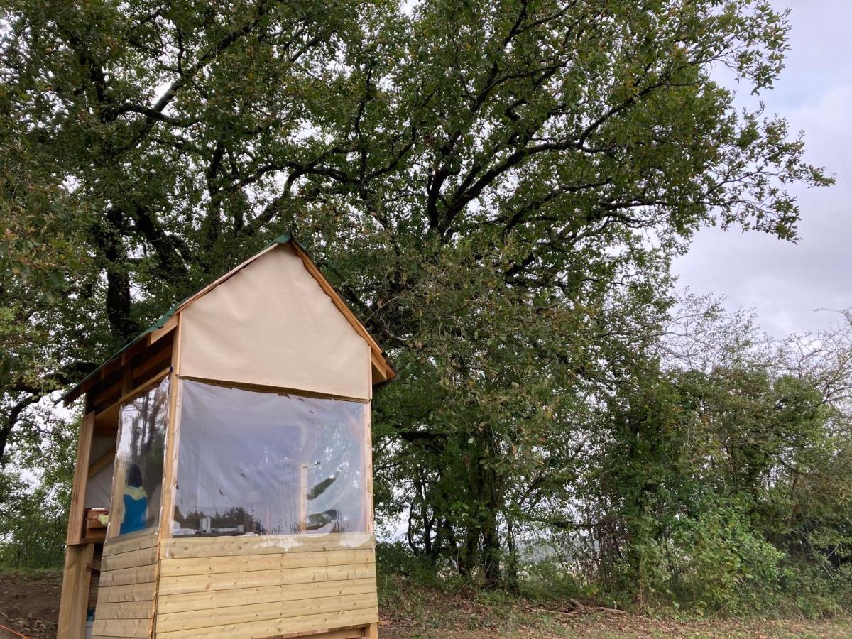 Cabane Bivouac à l'ombre des chênes Idrac-Respailles Exterior foto