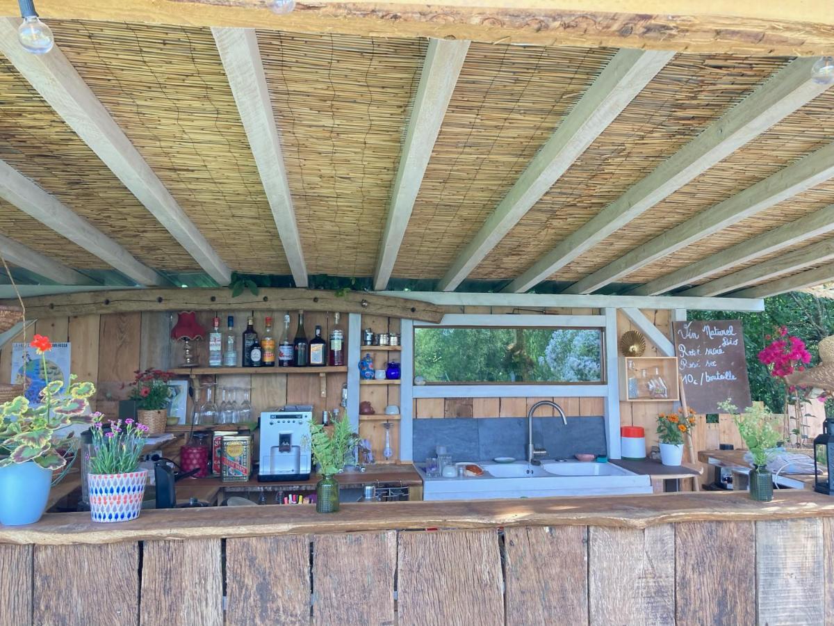 Cabane Bivouac à l'ombre des chênes Idrac-Respailles Exterior foto